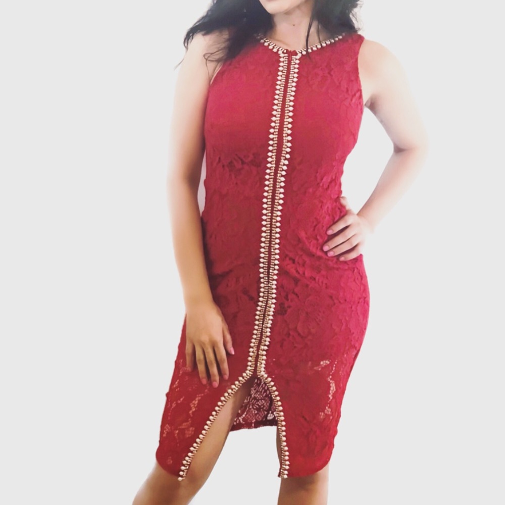Bejeweled Midi Dress